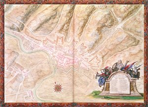 Ms. 988, Vol.3 fol.16 Piano e mappa della città e del castello di Sedan, dall